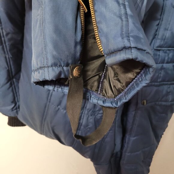 Zero Zone Snow Suit Vintage Zip Snap Mens M Womens L Blue Winter Snowmobile Ice - Picture 6 of 8